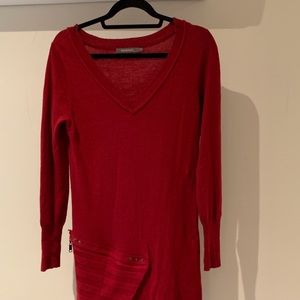 Sweater dress with pocket detail